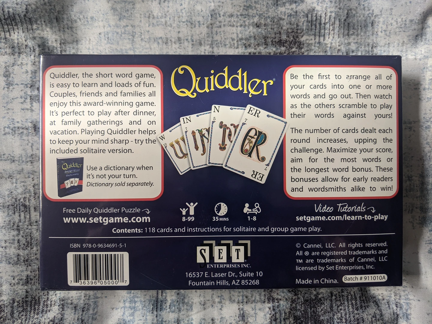 Game Night! BNIB Set and Quiddler - photo 5