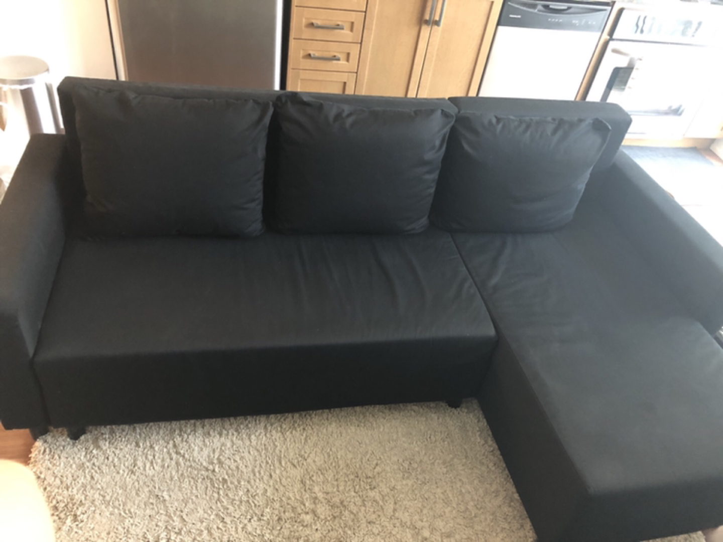 Sectional sofa bed with storage  - photo 4