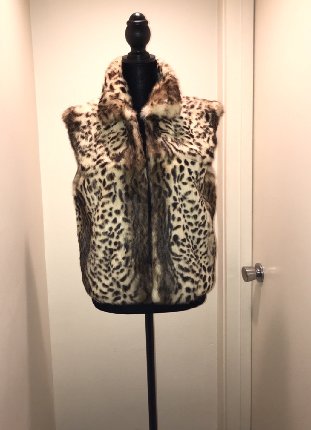 Adrienne Landau Rex rabbit fur vest