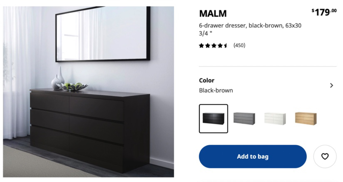 Ikea 3 tier (6 drawers) dresser - photo 3