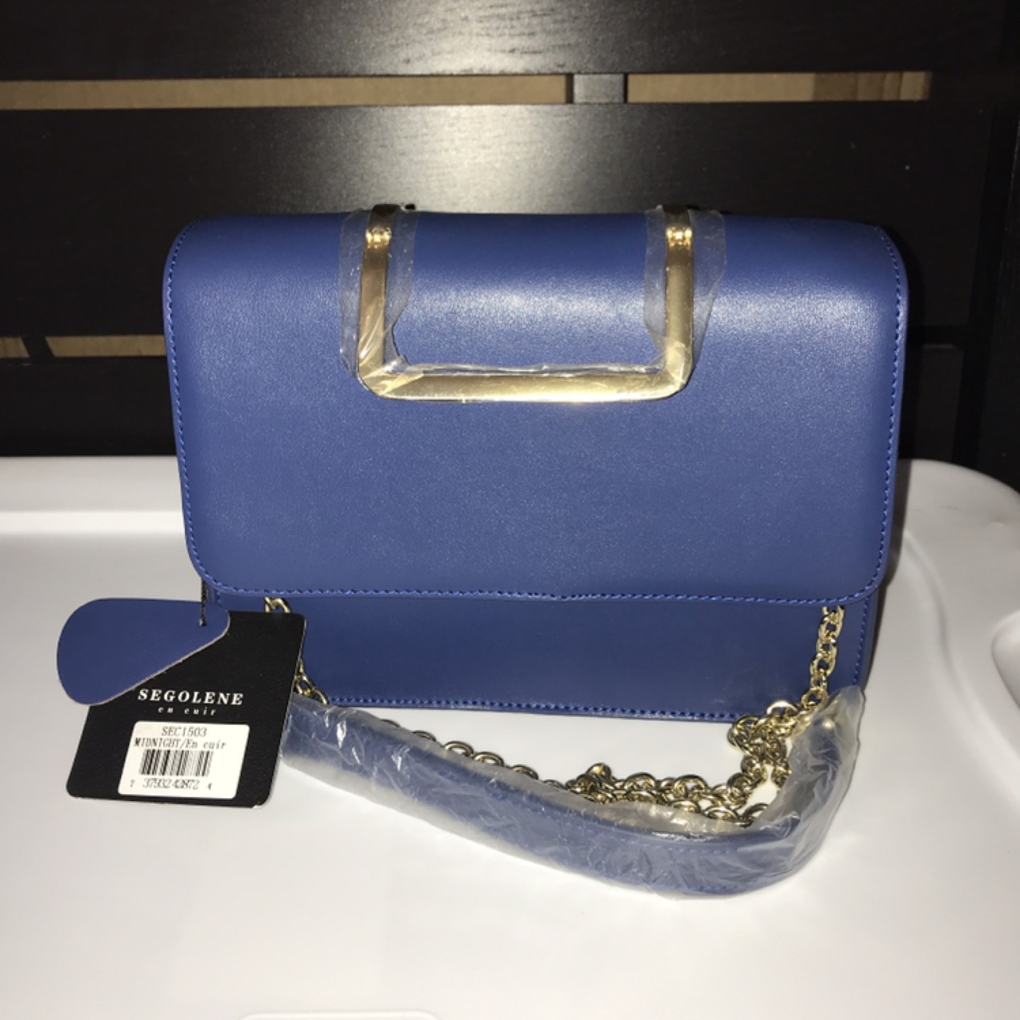 Segolene en cuir classic french purse, natural leather, new - photo 3