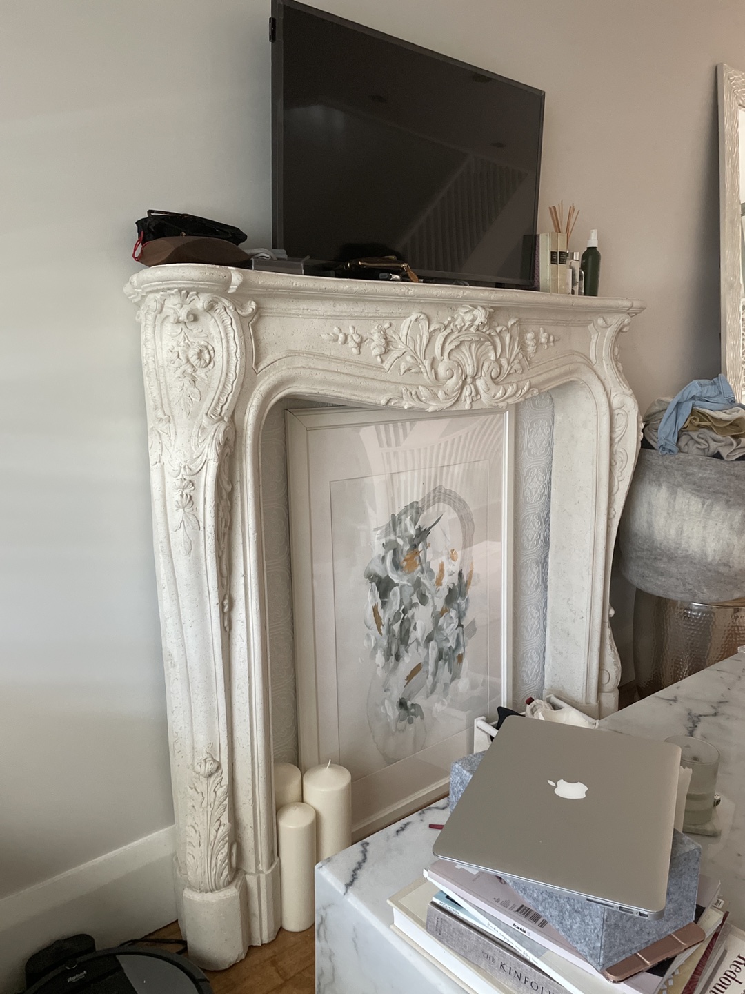 Greek style mantle 
