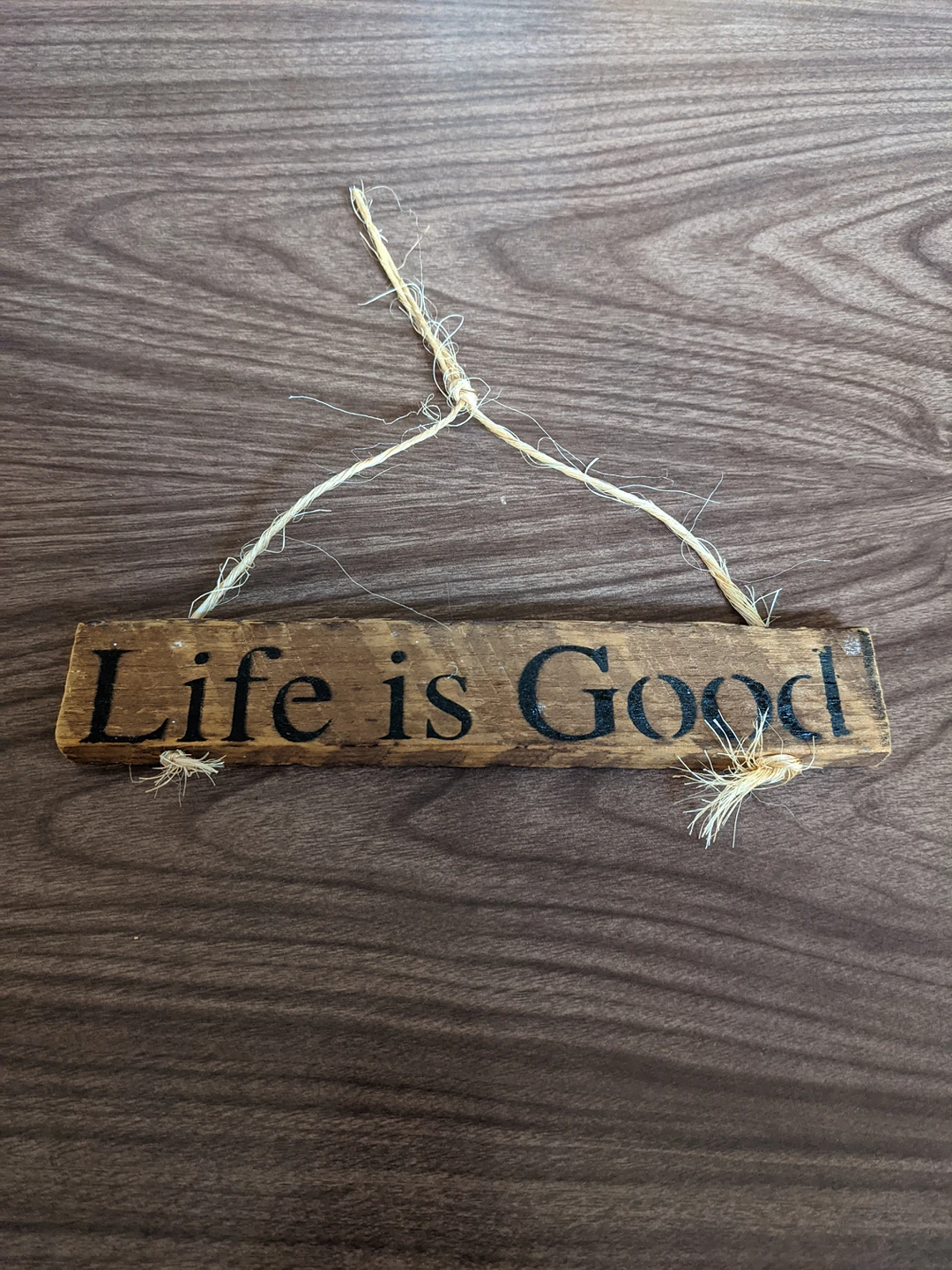 "Life Is Good" Hanging Wood Sign thumbnail