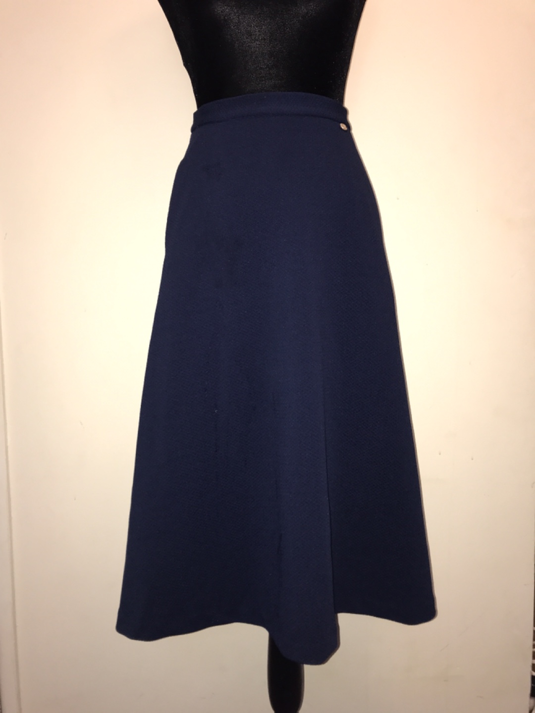 Zarina midi navy blue skirt, xs - photo 2
