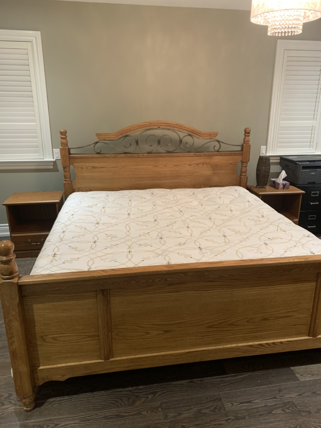 King size bed frame  thumbnail