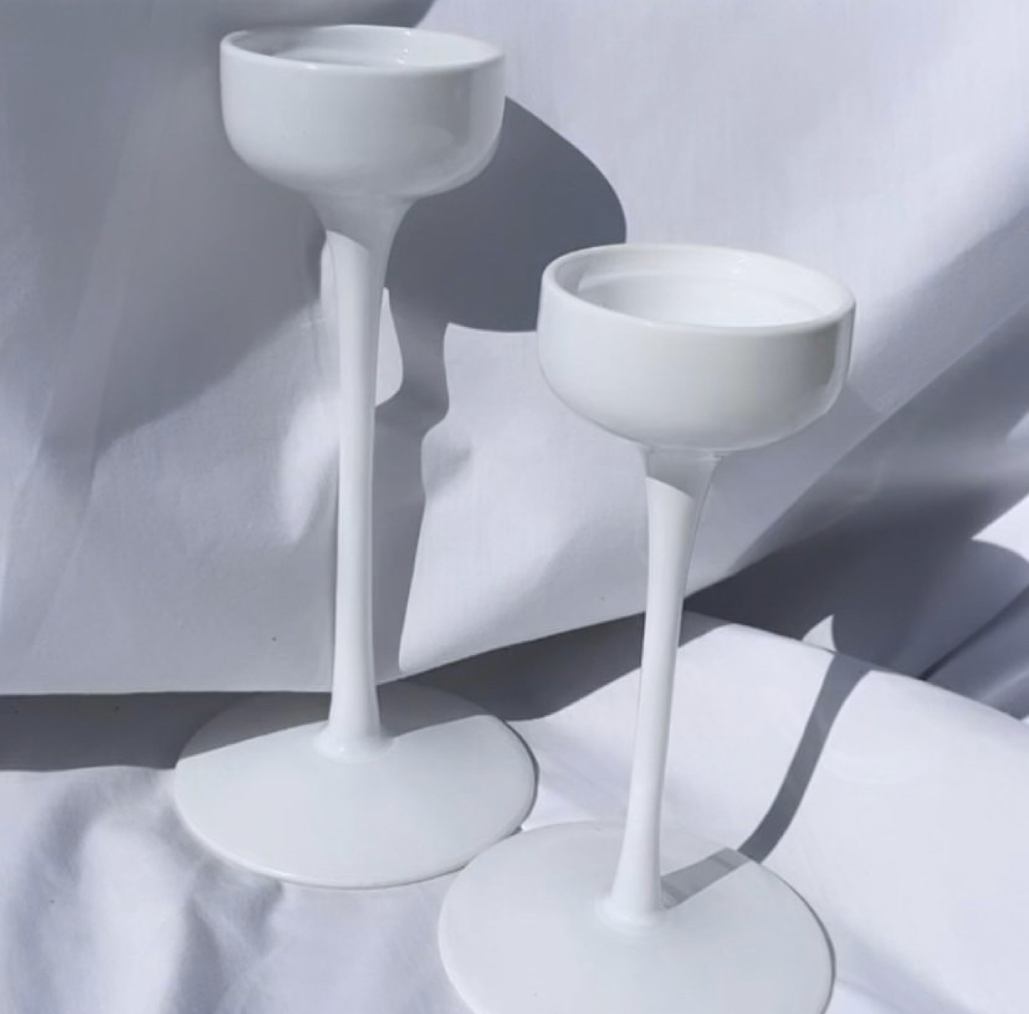 White Candle Holders  thumbnail