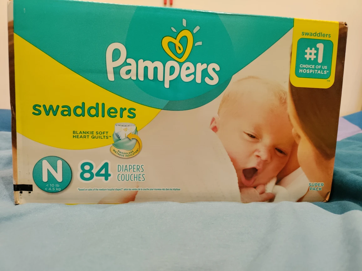 pampers diapers box