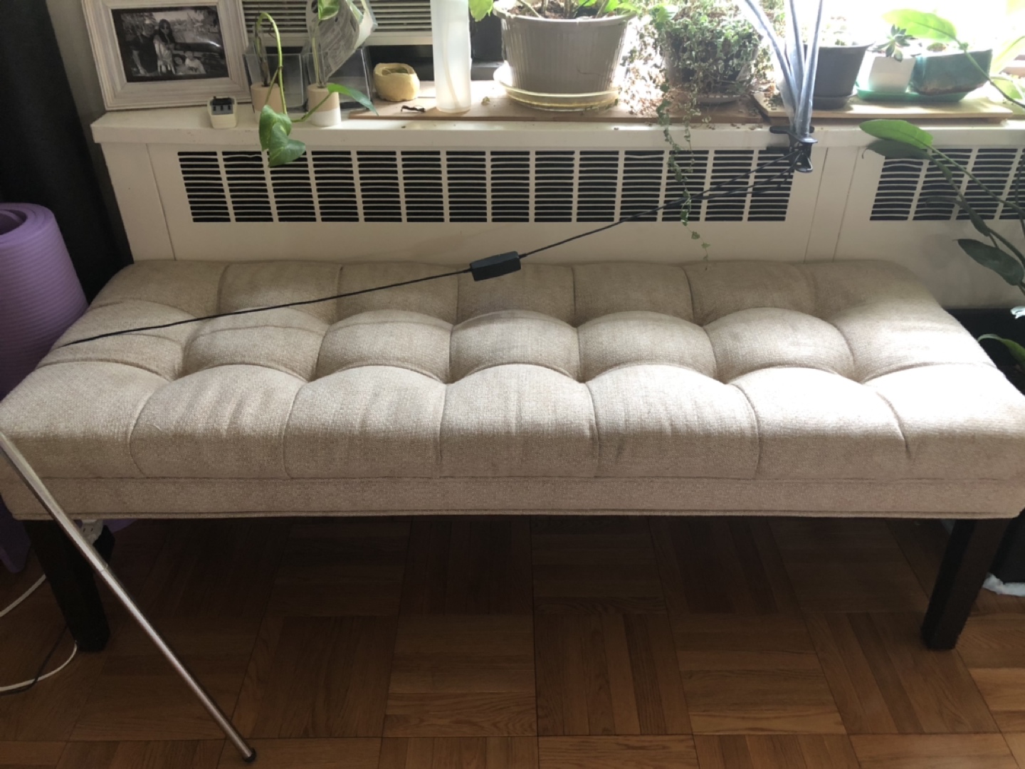 Oat color Bed bench 