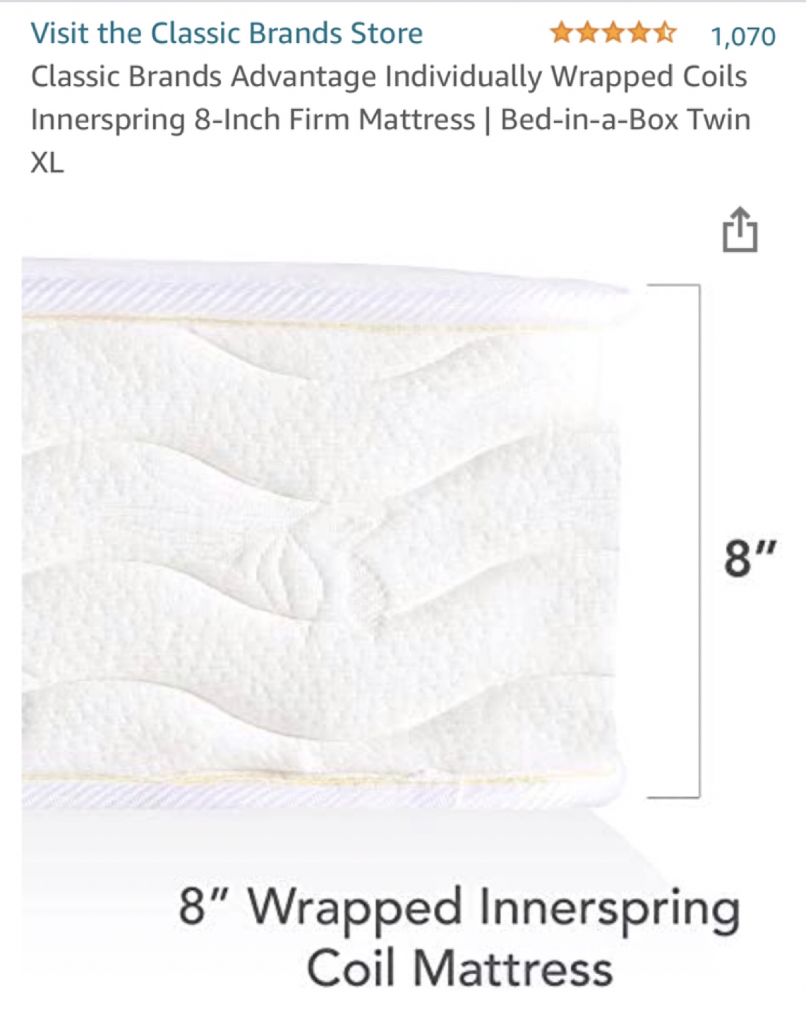 Bed mattress and bed frame (original $289)  - photo 4