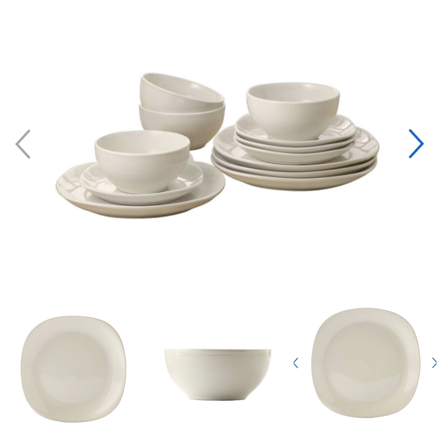 12pc Ivory dinner set thumbnail