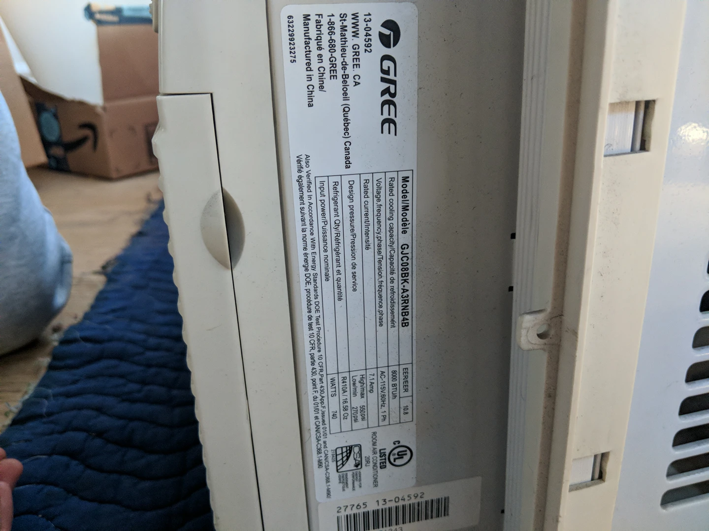 Gree Window Air Conditioner - photo 4