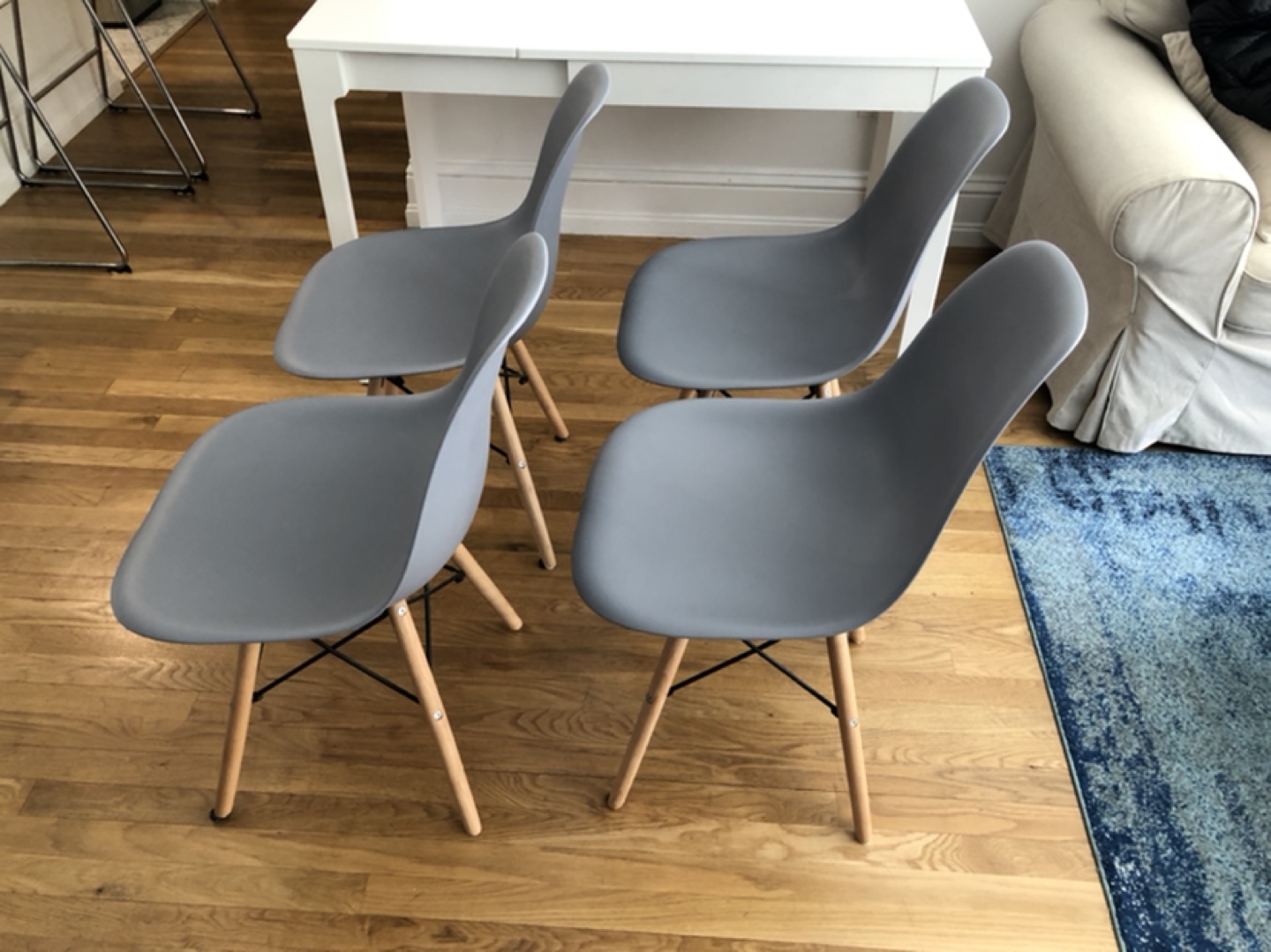Mid century Plastic Dining Chairs (4 set) - photo 2