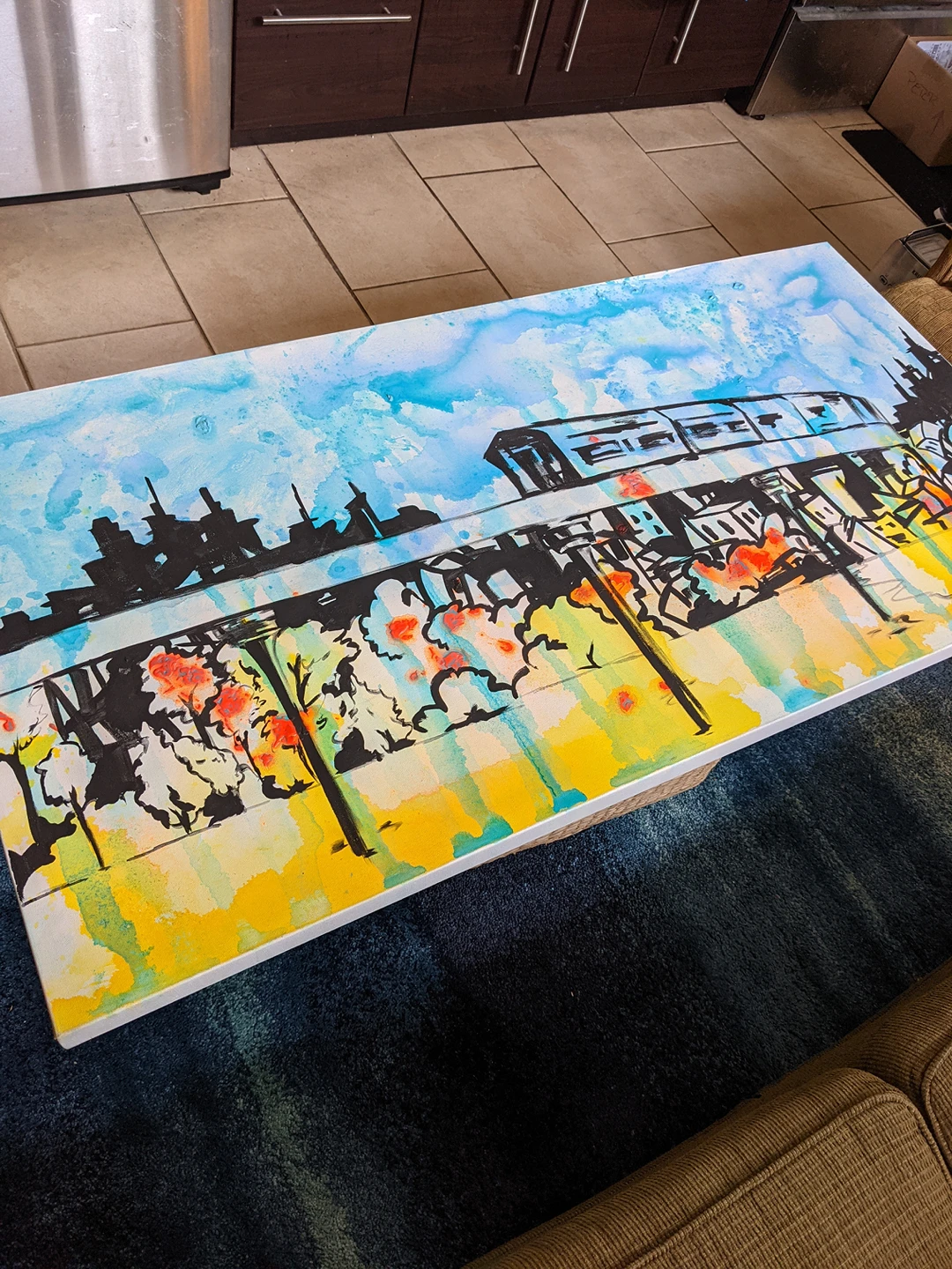 Original Artwork By Toronto Artist 4' x 2' thumbnail