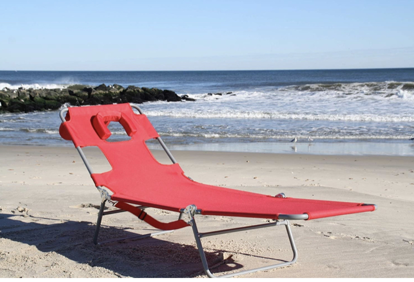 Ostrich Chaise Lounge, Red - photo 2