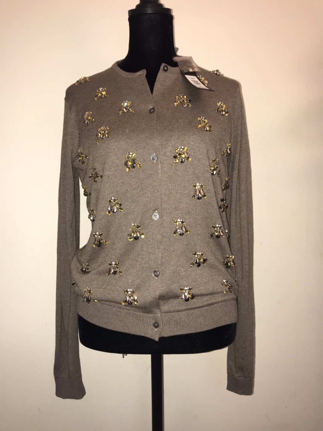Badgley mischka cardigan, NEW with tags, tp/xs