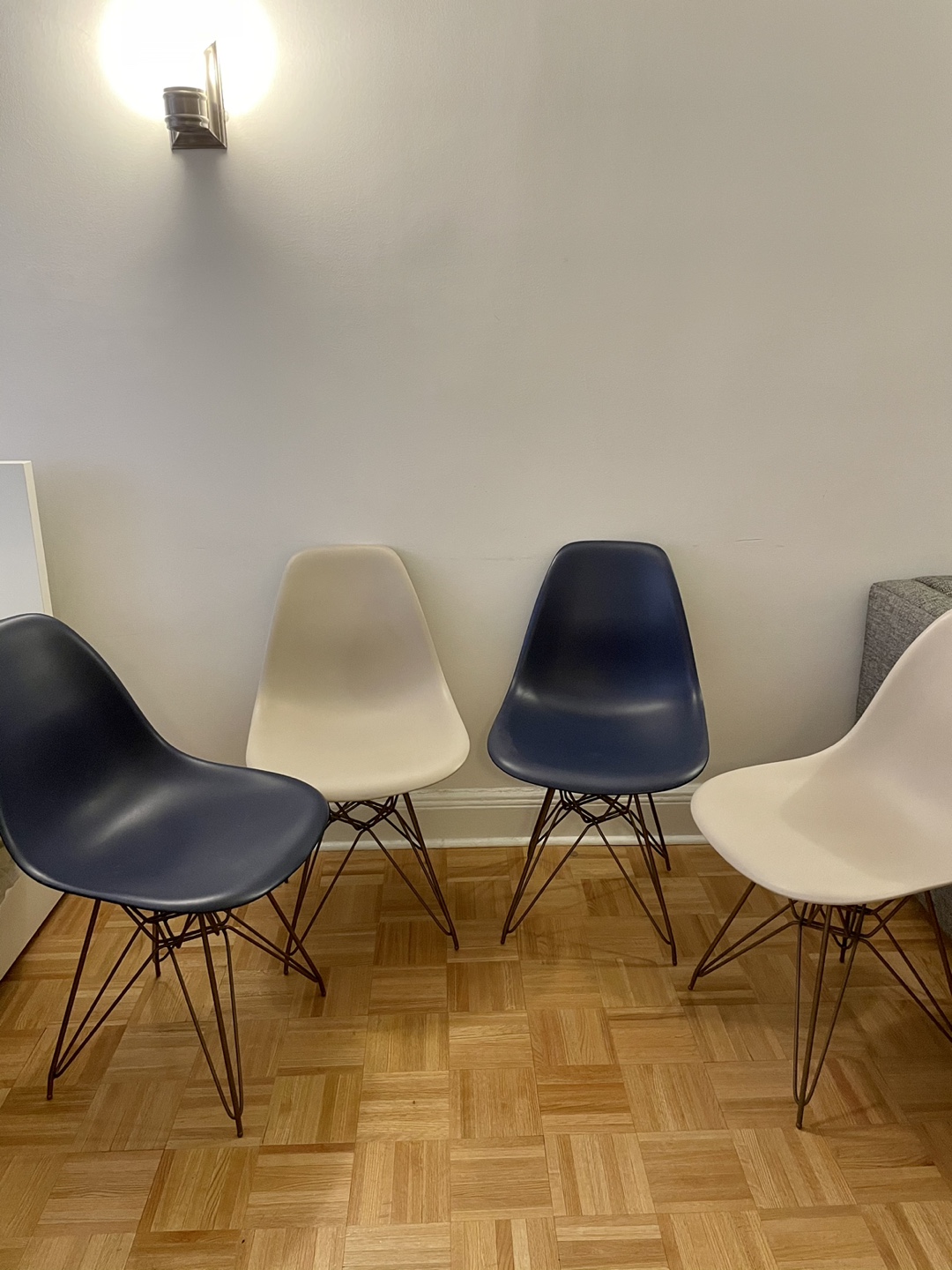 Set of 4 Eames-style chairs (also can be sold separately) 
