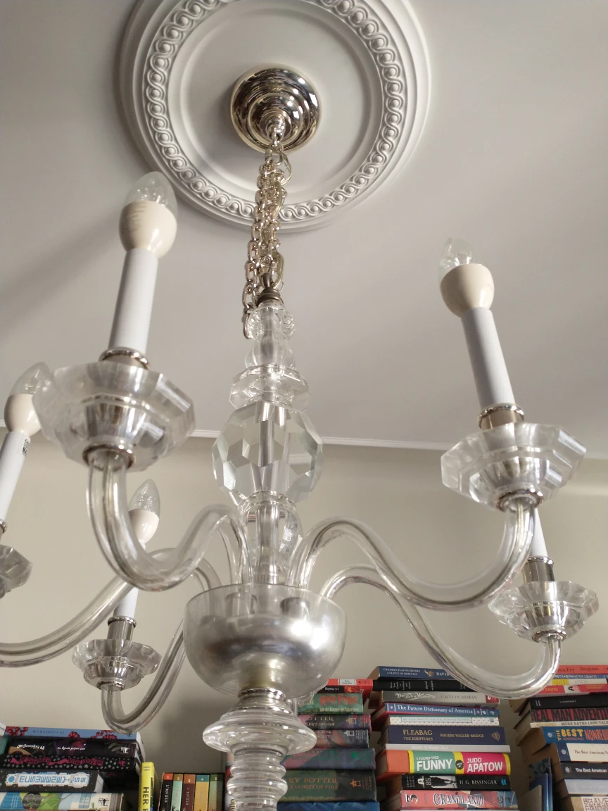 Chandelier light fixture - vintage - photo 3