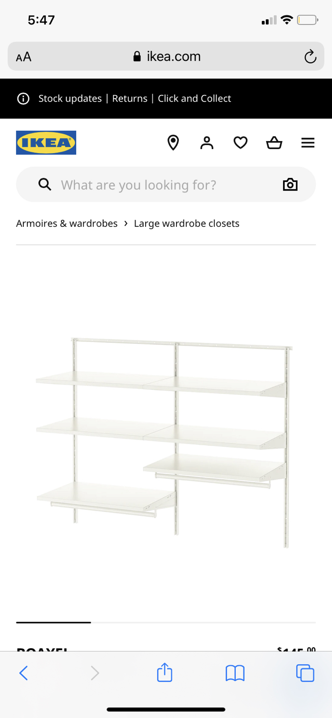 Ikea Boaxer 2 Section shelving unit