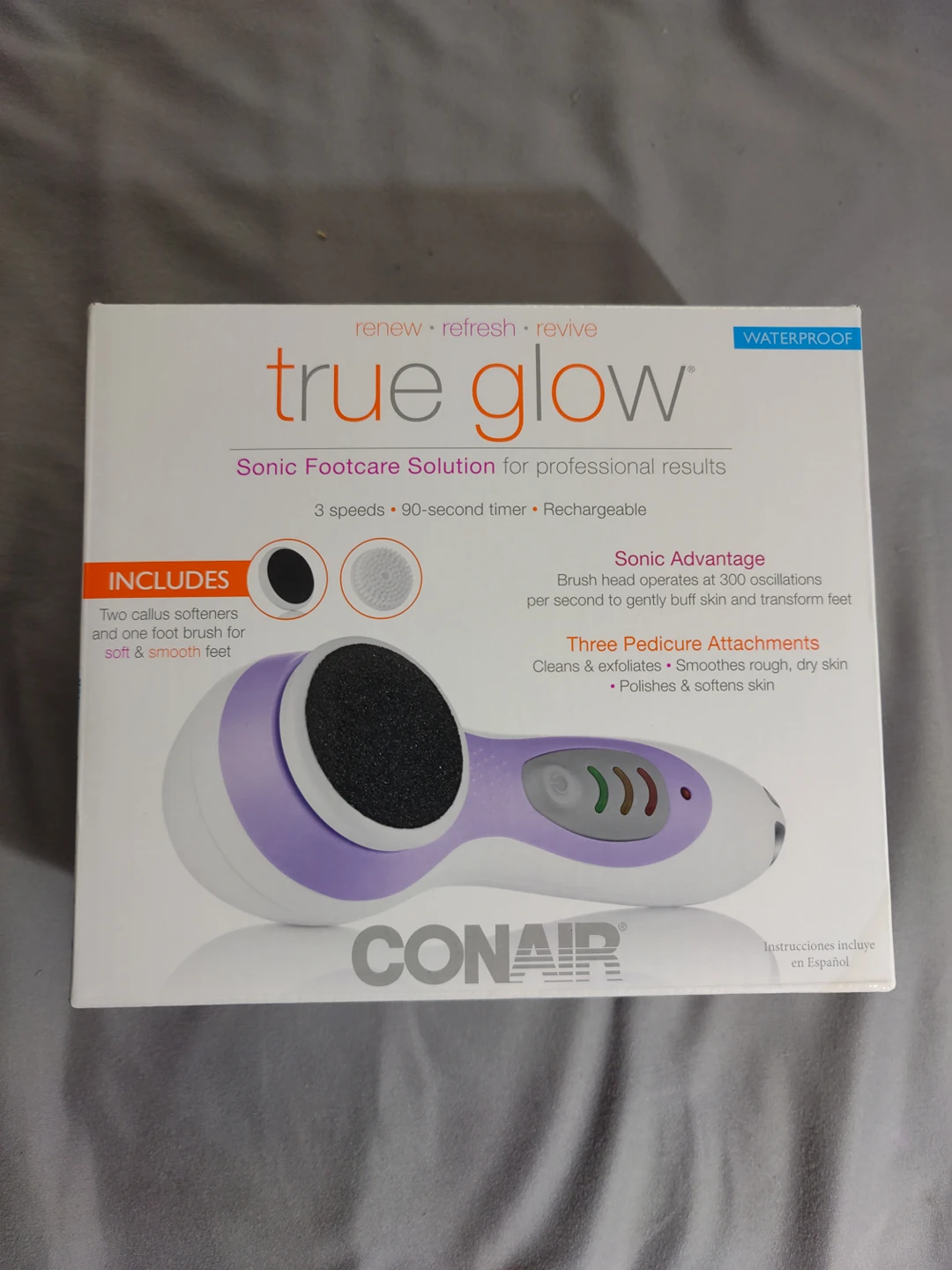 Conair True Glow Sonic Footcare Pedicure Kit thumbnail