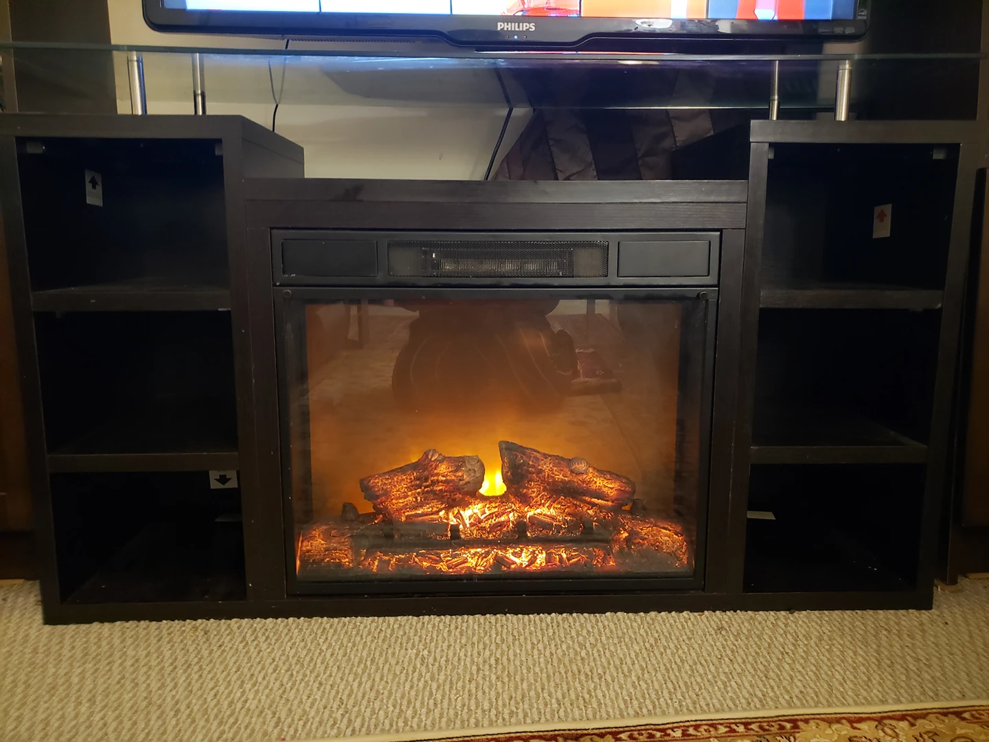 Tv stand with fireplace - photo 4