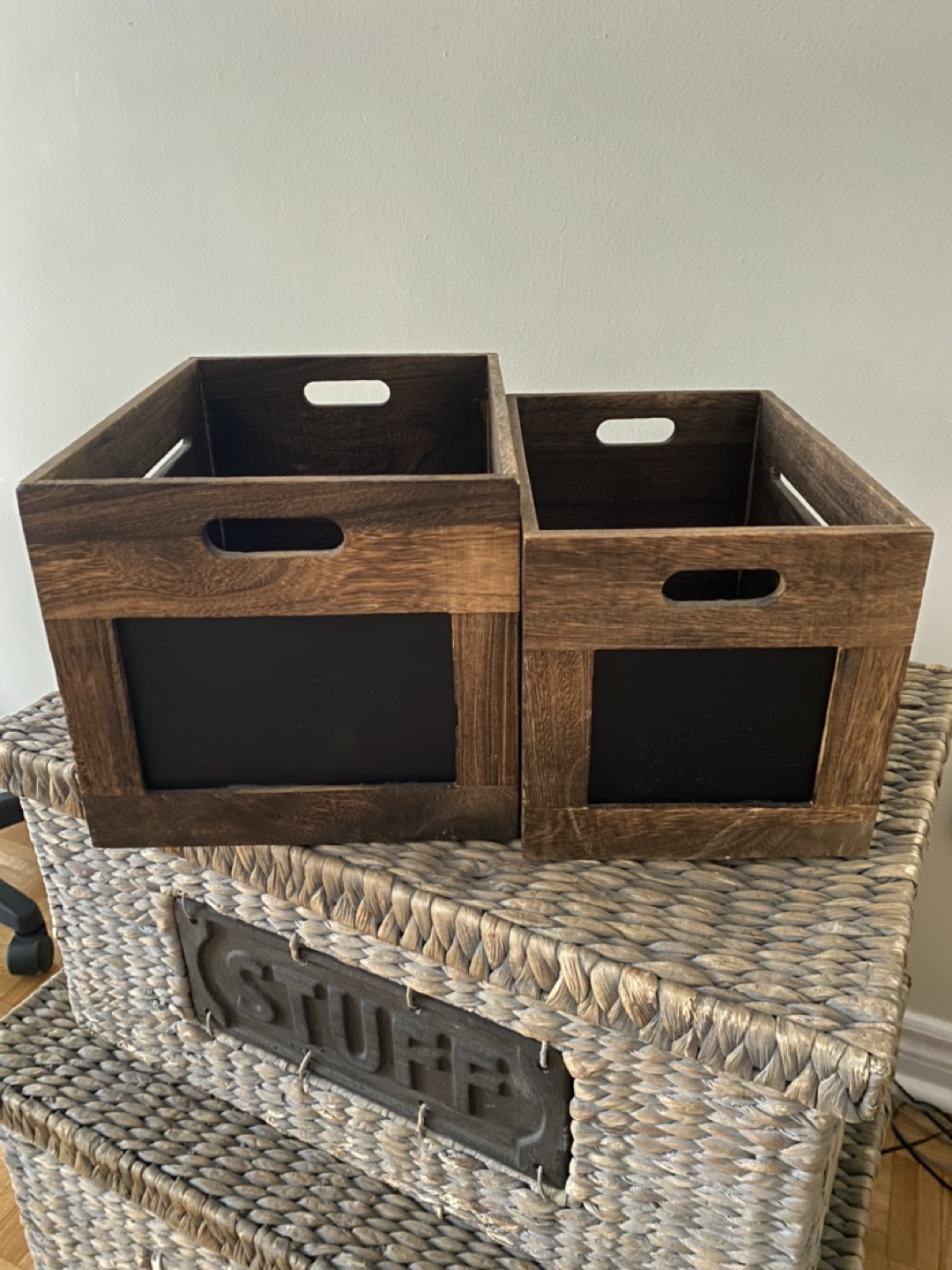 Wood storage box 