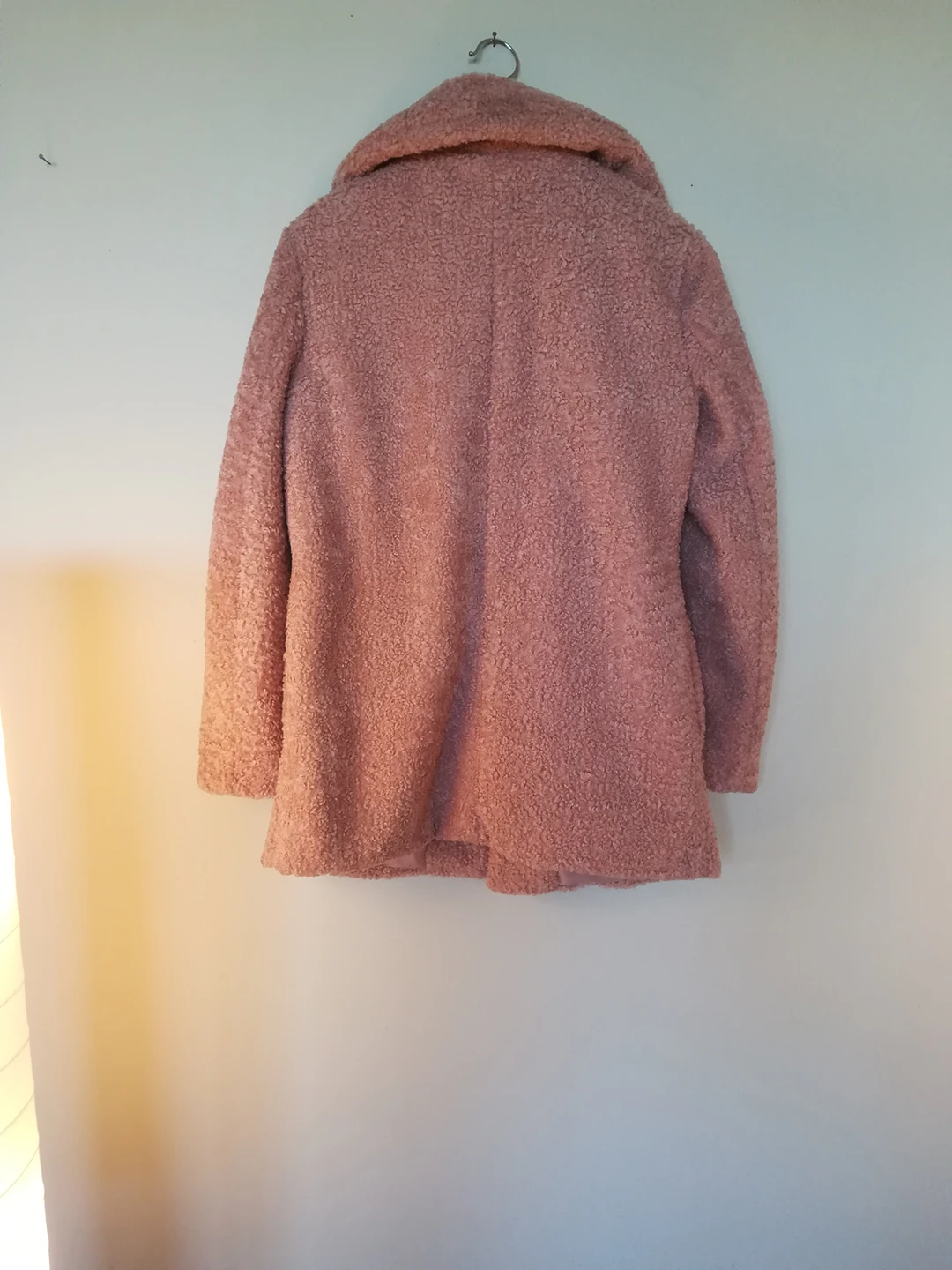 Pink sherpa coat size S - photo 2