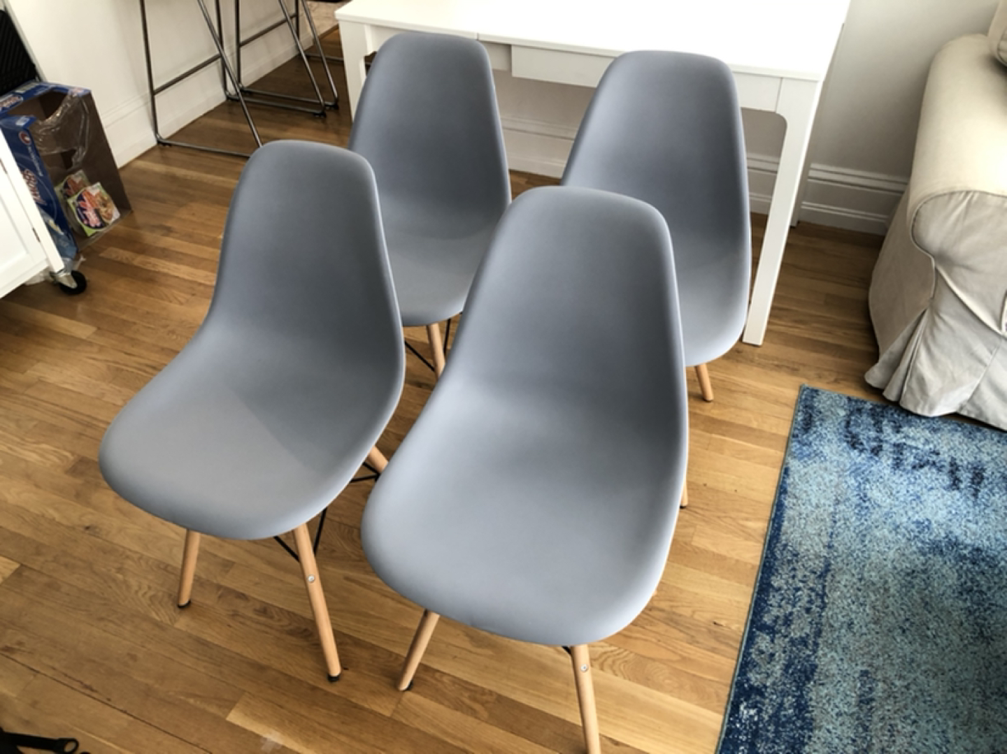 Mid century Plastic Dining Chairs (4 set) - photo 3