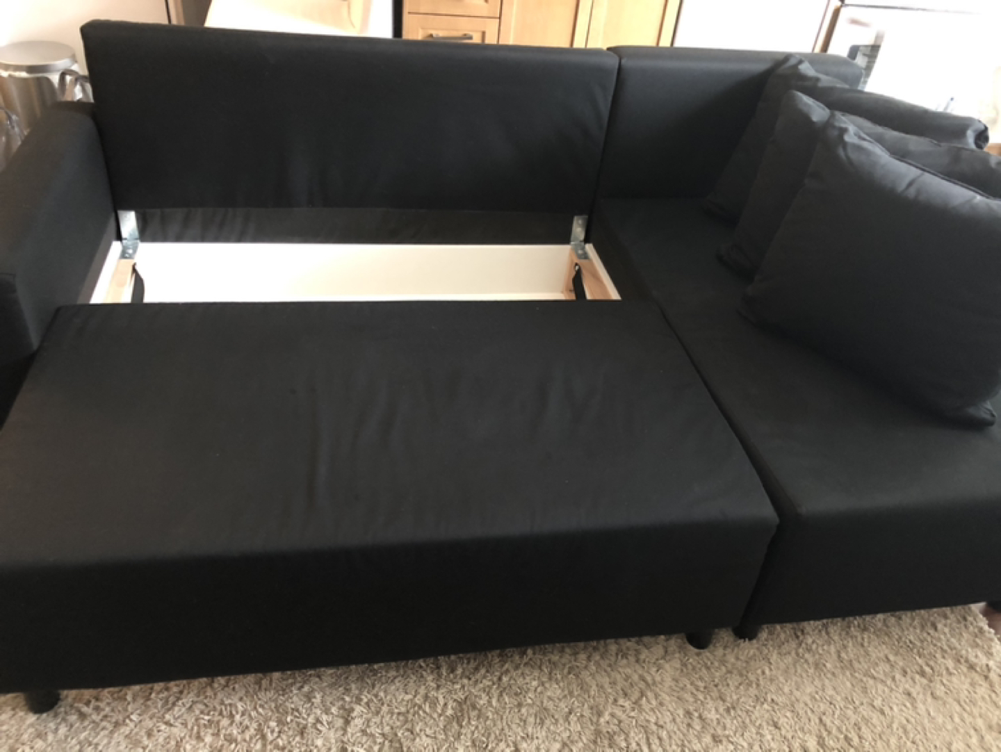 Sectional sofa bed with storage  - photo 5