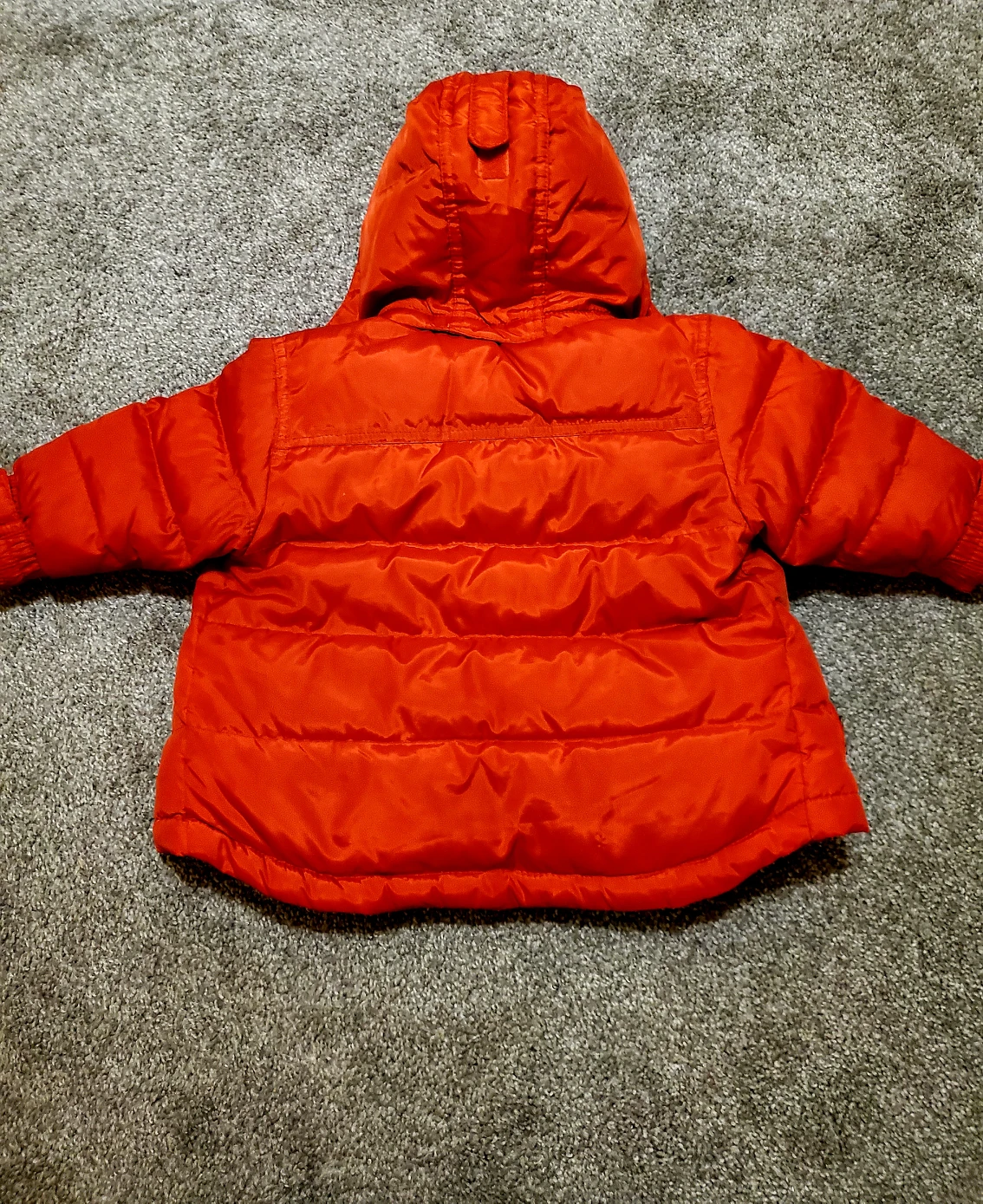 BABY GAP Down Filled Puffer Coat - Sz 12-18 Months "Fire Red" - photo 3