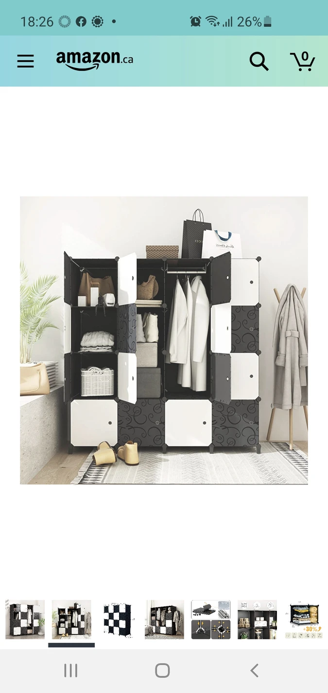 Portable Wardrobe, configurable: