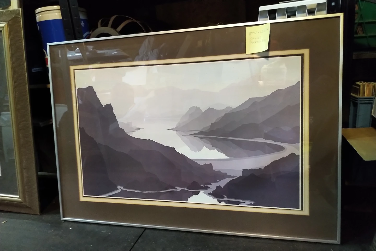 Chrome Frame 37 x 25. Picture of Padre Bay