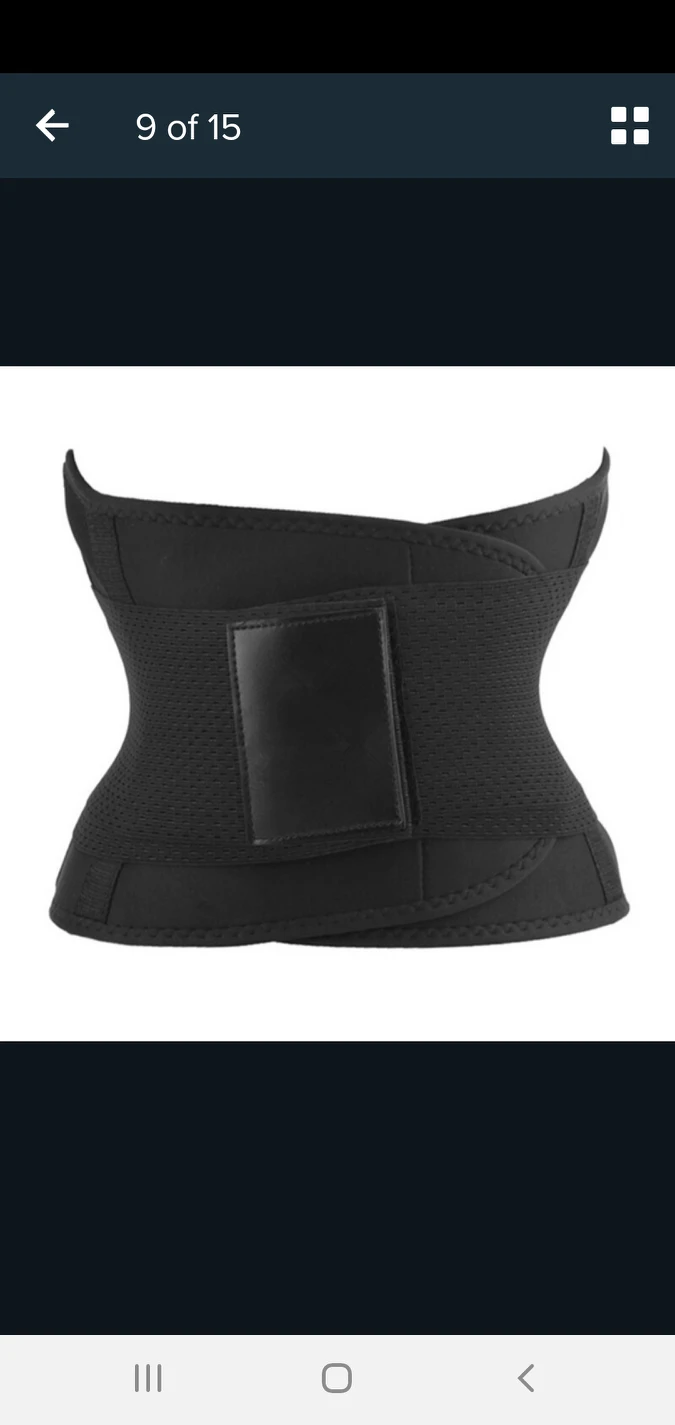 Like new. Black fitness belt image indicator(2)