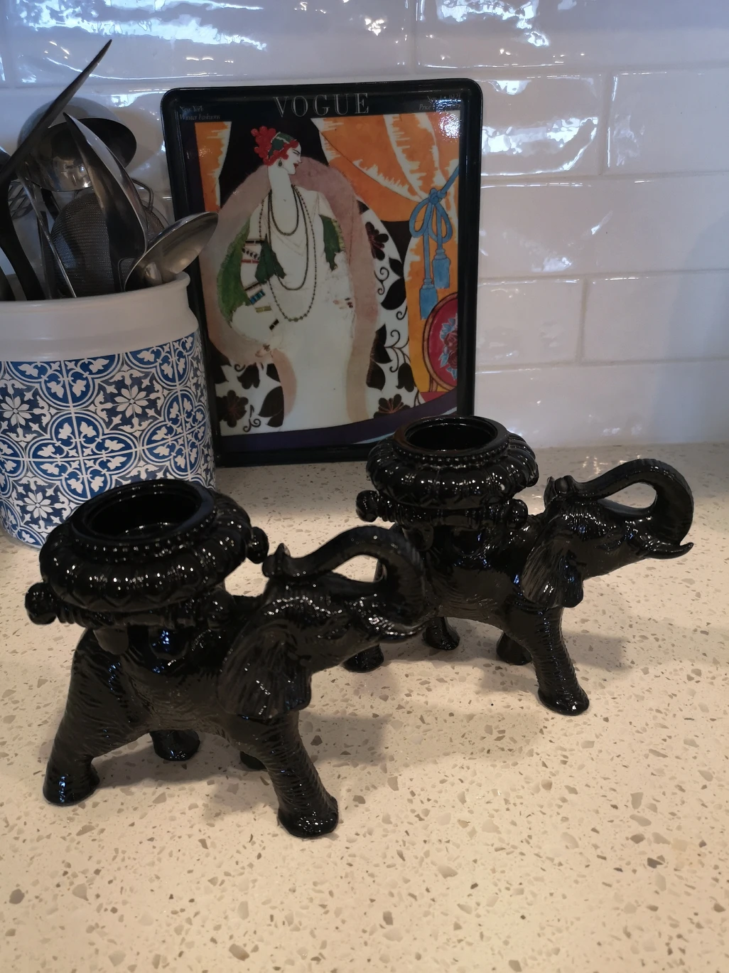 Elephant tea light candle holders thumbnail