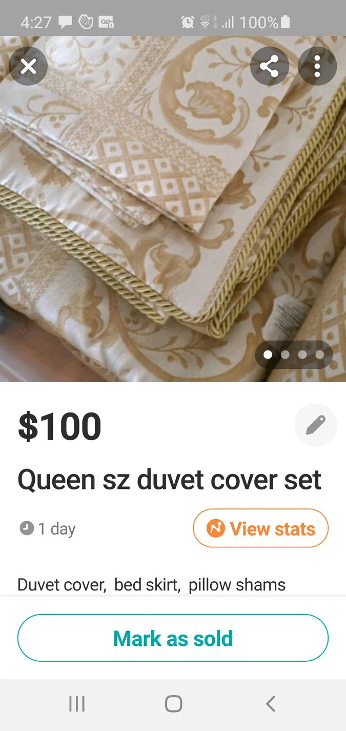 Queen sz duvet cover set