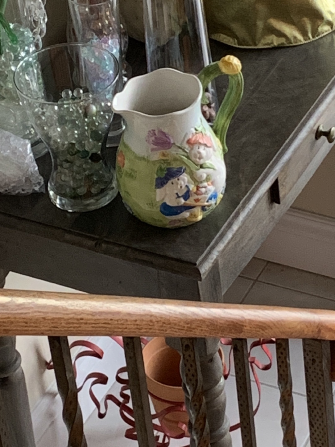 Bunny ceramic pitcher thumbnail