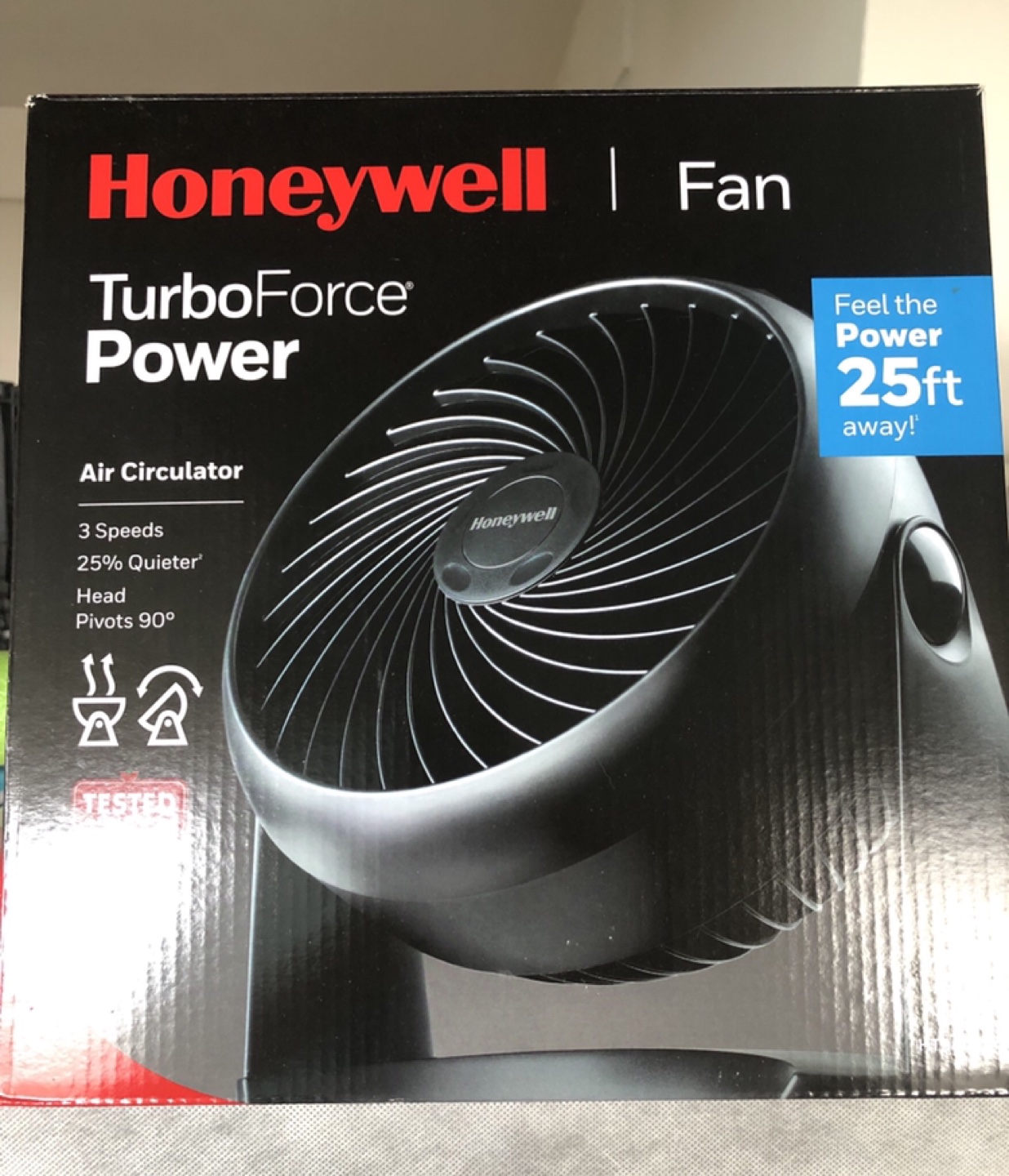 Honeywell HT-900 TurboForce Air Circulator Fan(Due to Apr,27) thumbnail