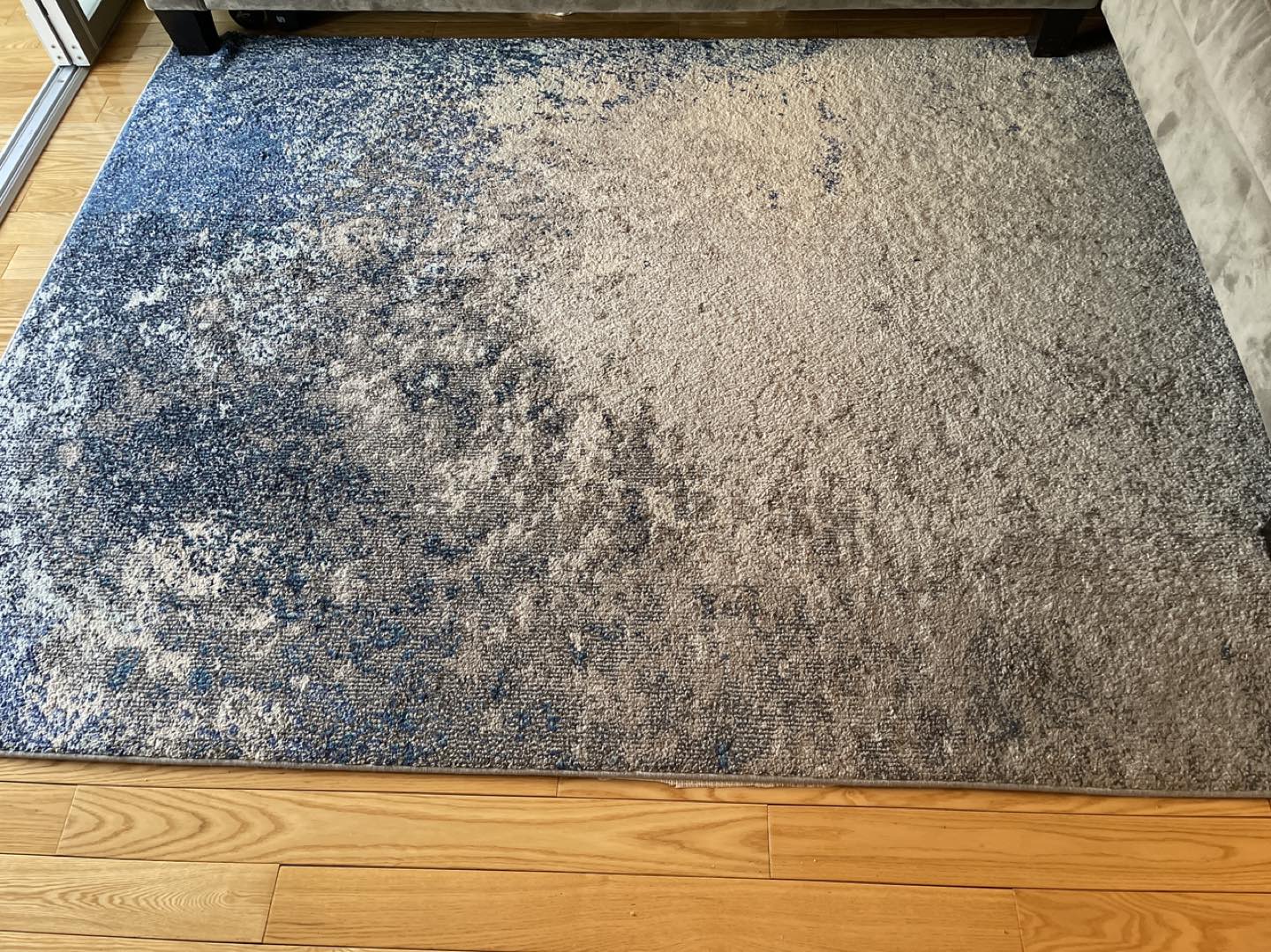Blue/Gray Abstract Rug- 5 by 7  - photo 3