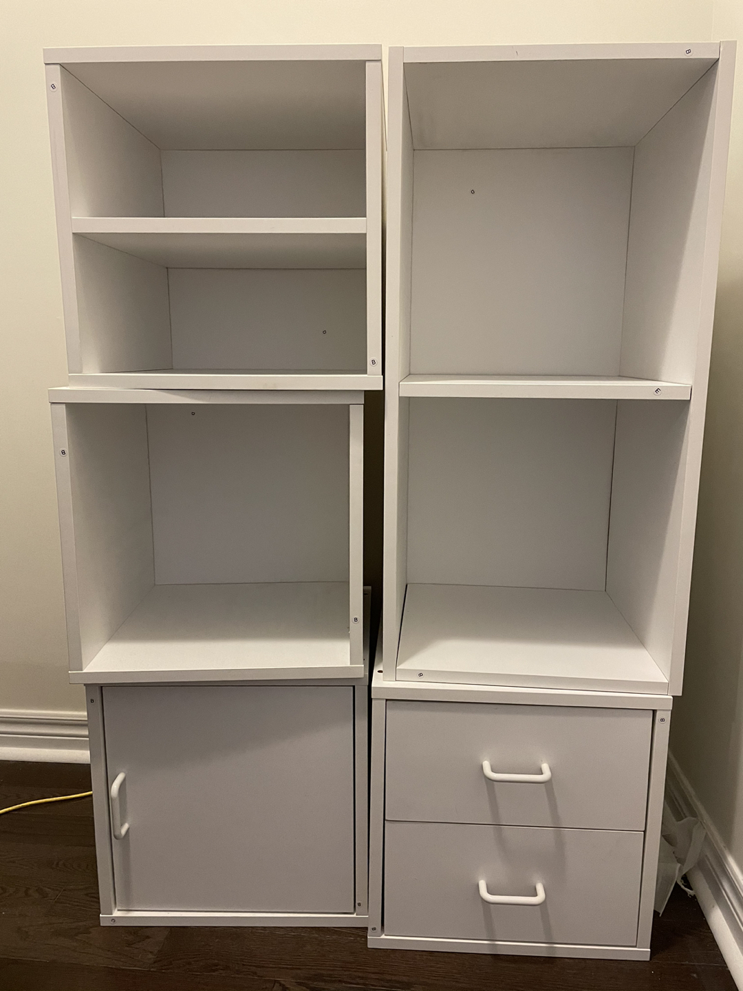 5 piece Cube Storage Organizer 15”x15”x15”
