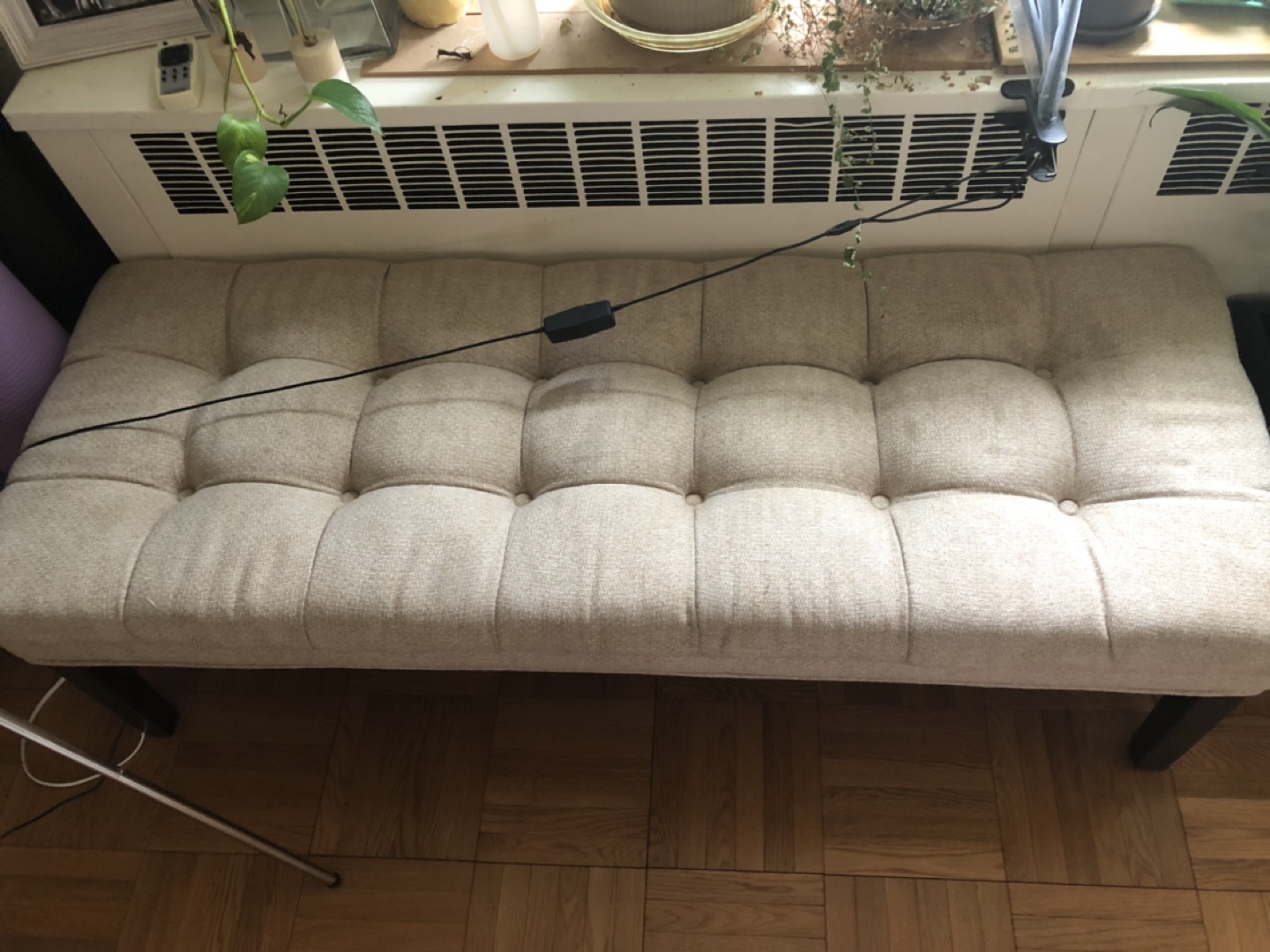 Oat color Bed bench  - photo 2