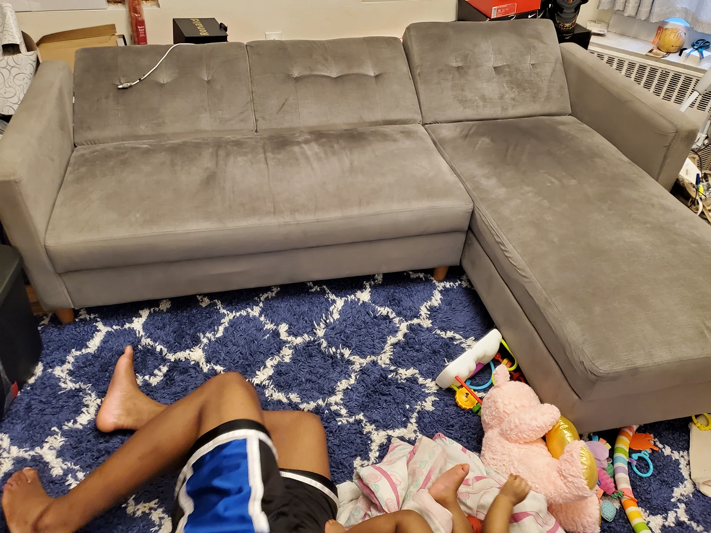 Wayfair Reversible Sleeper Sectional Sofa - photo 2