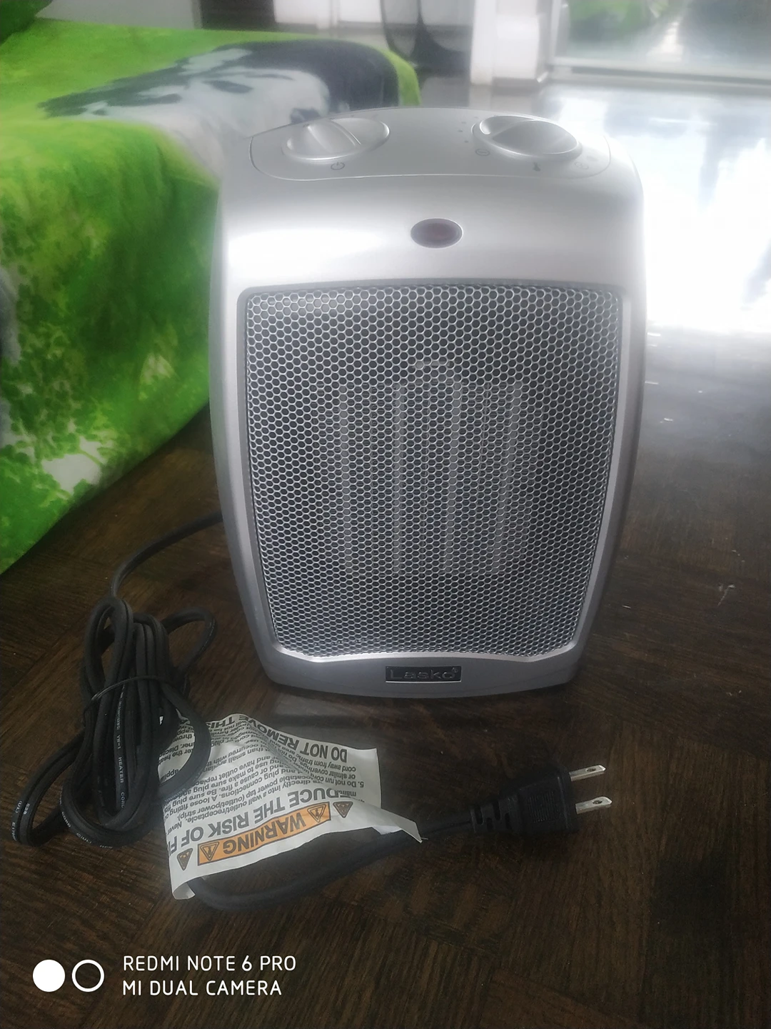 Lasko 754200 Ceramic Portable Space Heater, Silver