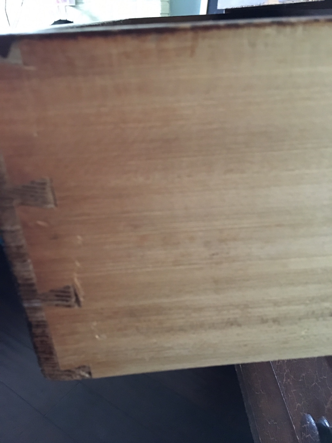 Antique Solid Wood Dresser with Oval Mirror (not shown) - photo 4