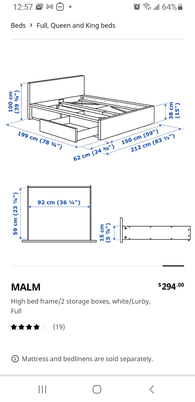 ikea storage bed - used - photo 2