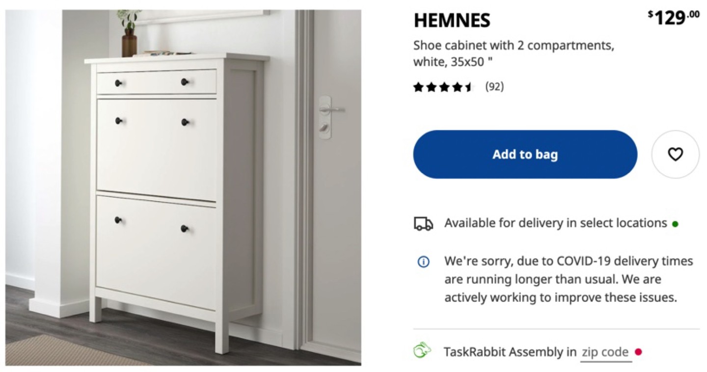 Ikea Shoe Cabinet + Hat Rack - photo 3
