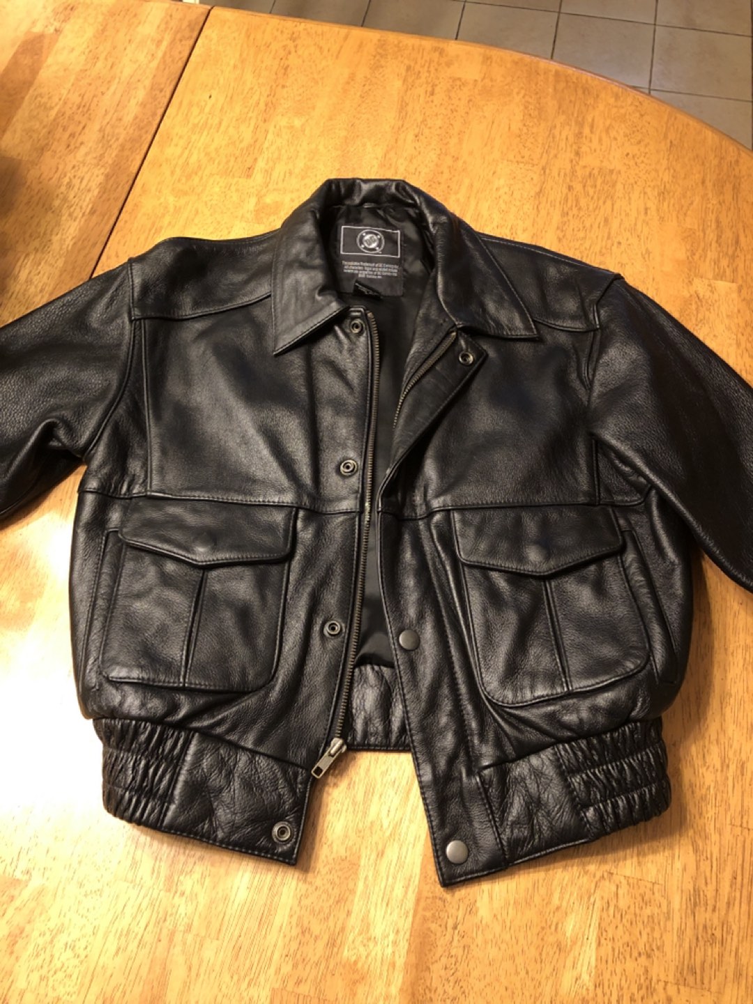 Classic Vintage kids Batman leather jacket image indicator(2)