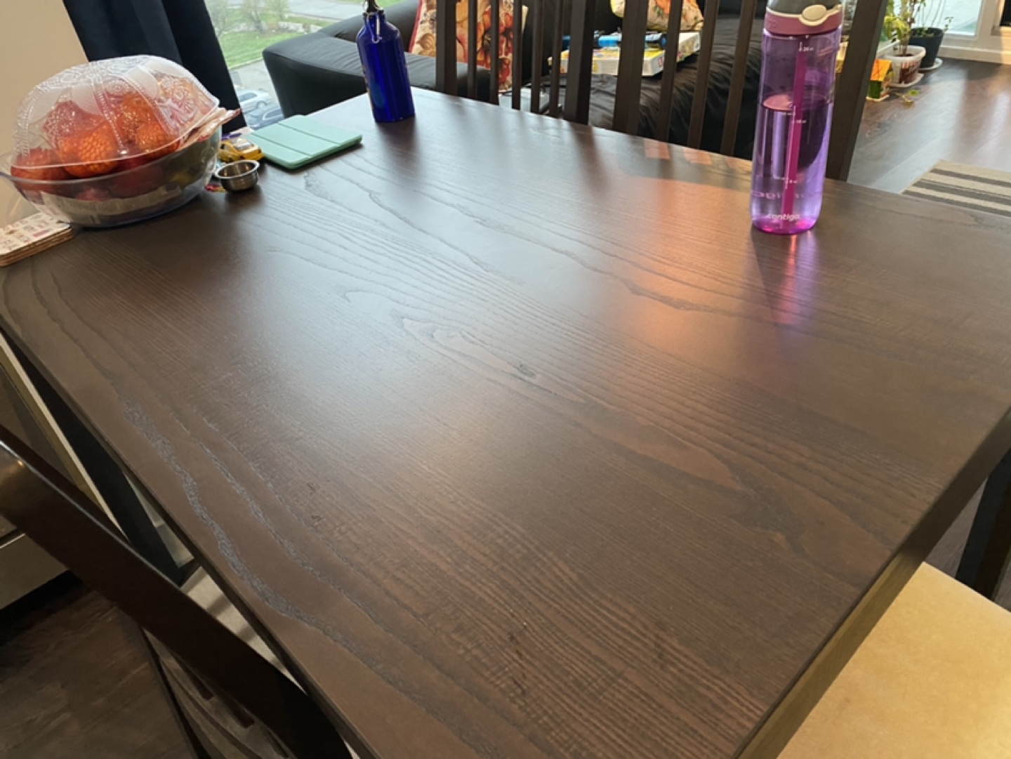 IKEA extendable dining table with four chairs  - photo 3