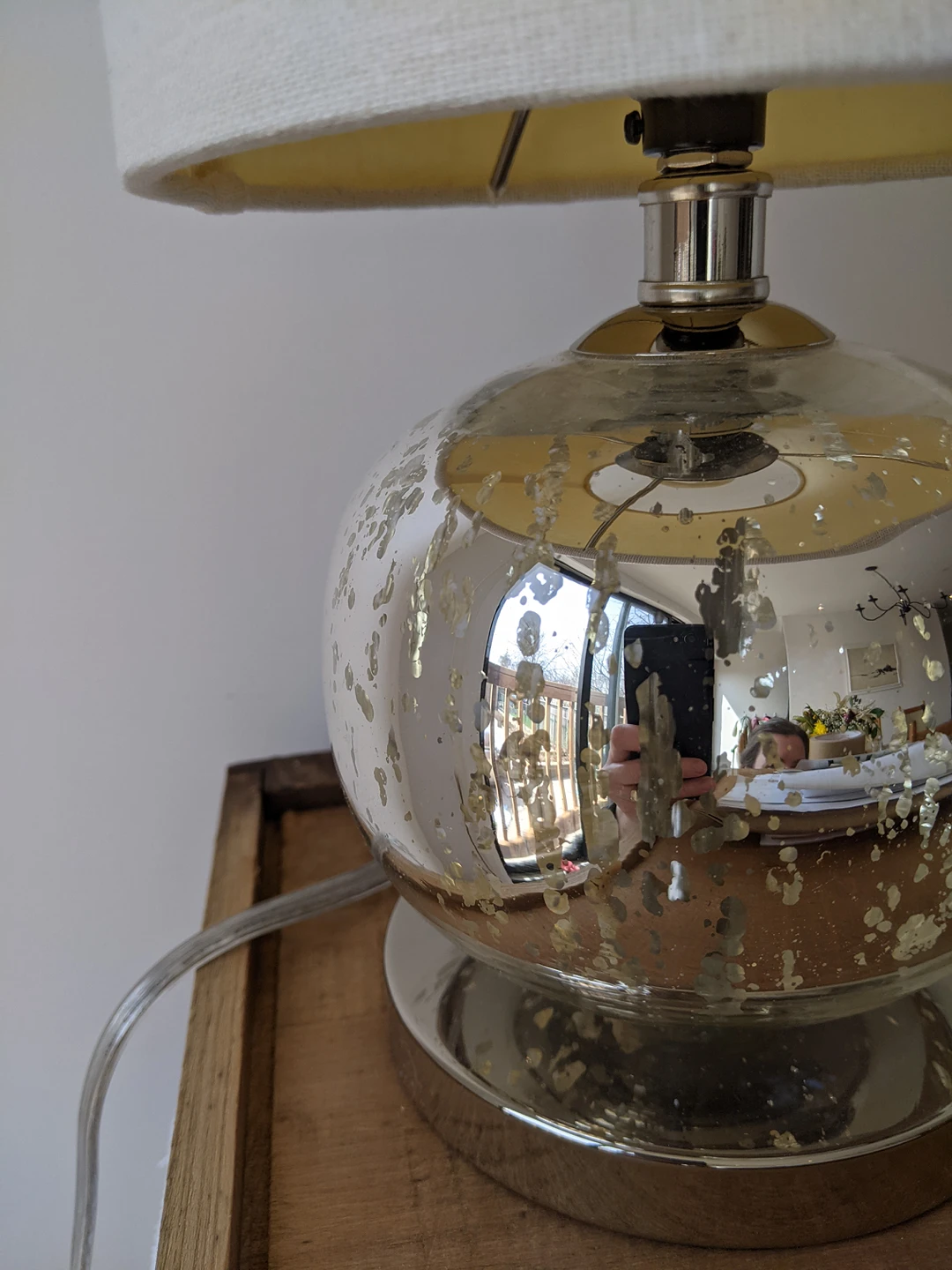 West Elm mercury glass table lamp - photo 2