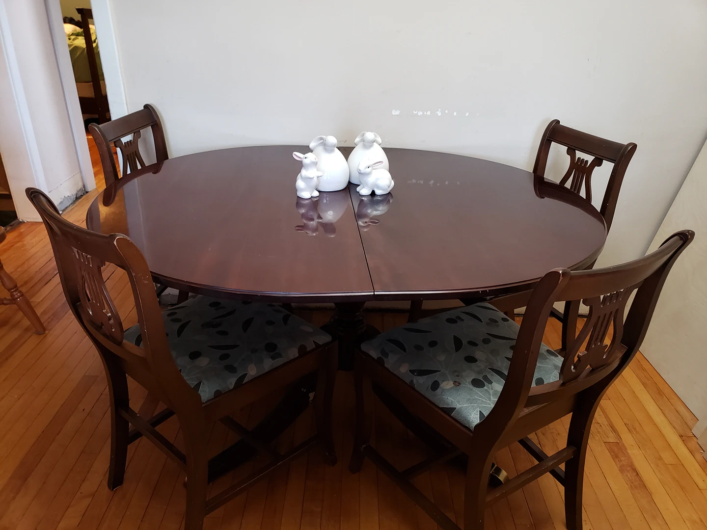 Antique Solid Wood Gibbard Table