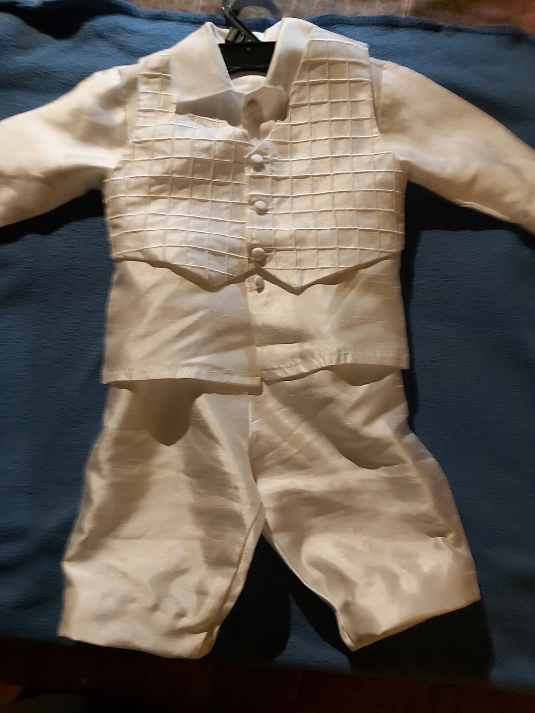 Babtism baby boy 👶 outfit,  shoes and candle 🕯 thumbnail
