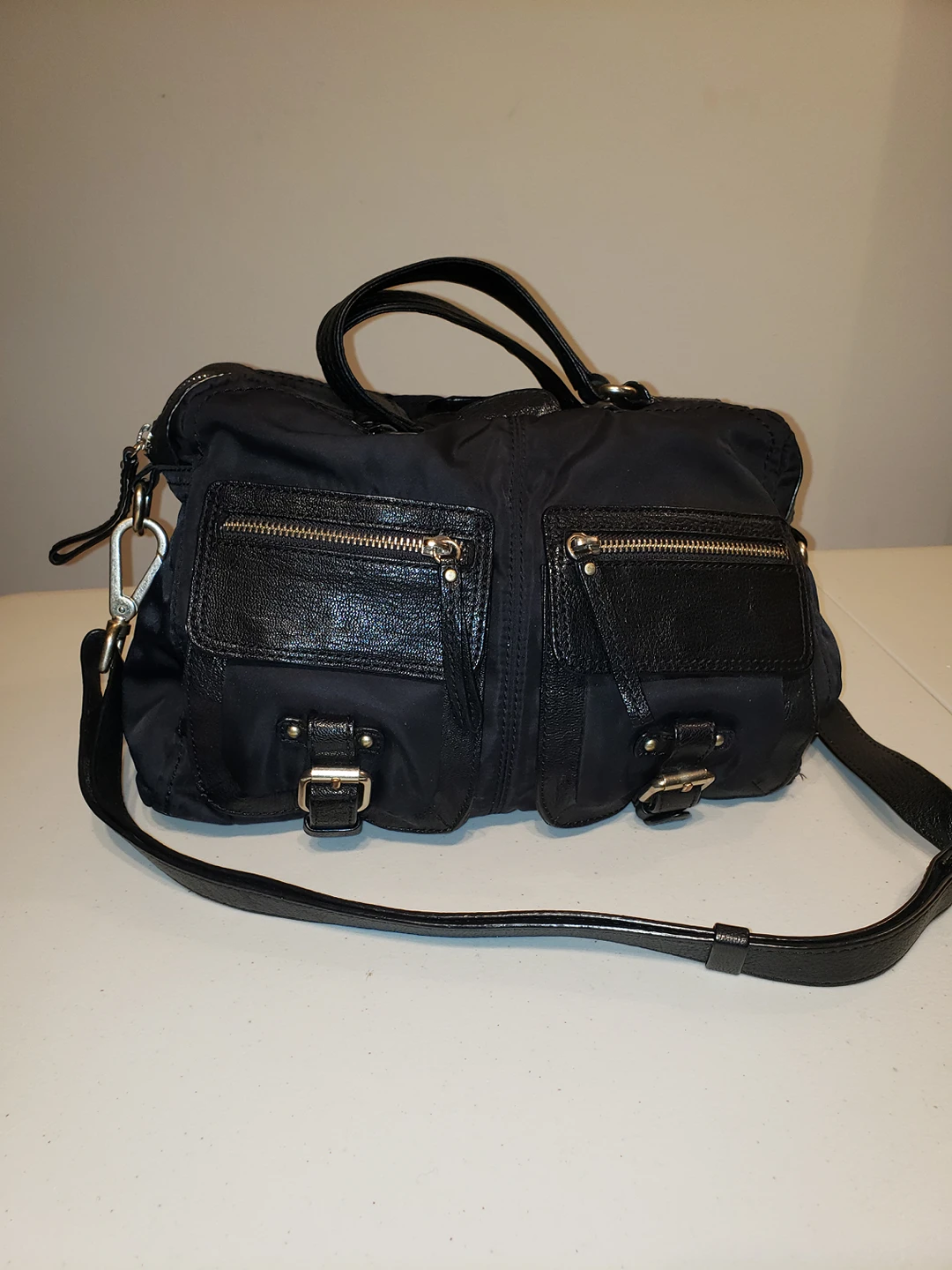 Banana Republic leather trim bag